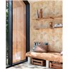 Grandeco|Geometrische Formen Braun und Orange Tapete|Geometrisch
