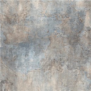Grandeco|Betonimitation mit blauen Schalen Tapete|Industriell