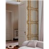Grandeco|Barocke Paneele Grau-Gold Tapete|Tapeten