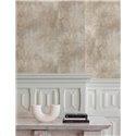 Grandeco|Papier peint imitation ciment marron|Industriel