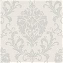 Papel pintado damasco ornamental beige estilo clásico - Grandeco Icon IC2002