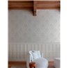 Papel pintado damasco ornamental beige estilo clásico - Grandeco Icon IC2002