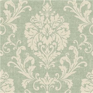Grandeco|Papier peint floral vert style boho|Floral