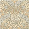 Grandeco|Boho-style taupe floral wallpaper|Wallpaper