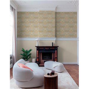 Grandeco|Boho-Stil florale Tapete Beige|Blumen 2