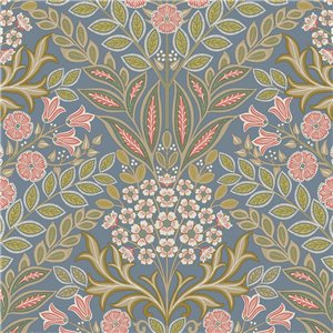 Grandeco|Boho-Stil florale Tapete Beige|Blumen
