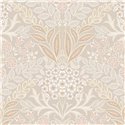 Grandeco|Papel pintado floral beige estilo boho|Floral