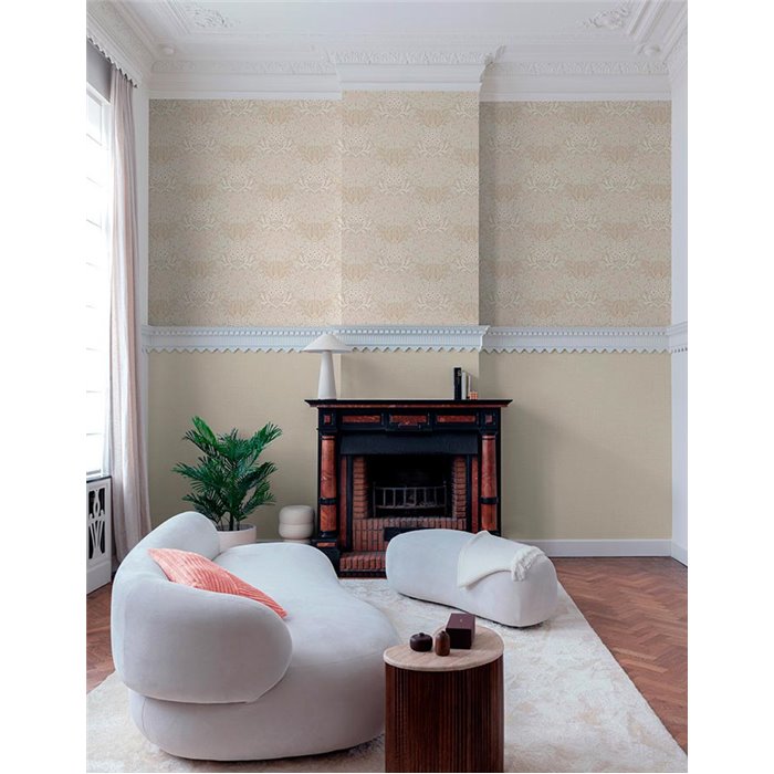 Grandeco|Papier peint floral beige style boho|Floral