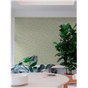 Grandeco|Papier peint romantique : petites fleurs vertes|Floral