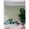 Grandeco|Romantic wallpaper: small green flowers|Floral