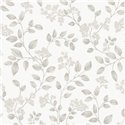 Grandeco|Romantischer Tapeten: kleine weiße Blumen|Blumen