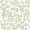 Grandeco|Papier peint romantique : petites fleurs blanches et vertes|Papier Peint