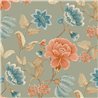 Grandeco|Romantic large-flower wallpaper green|Floral