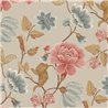 Grandeco|Romantic extra-large flowers taupe and pink wallpaper|Floral