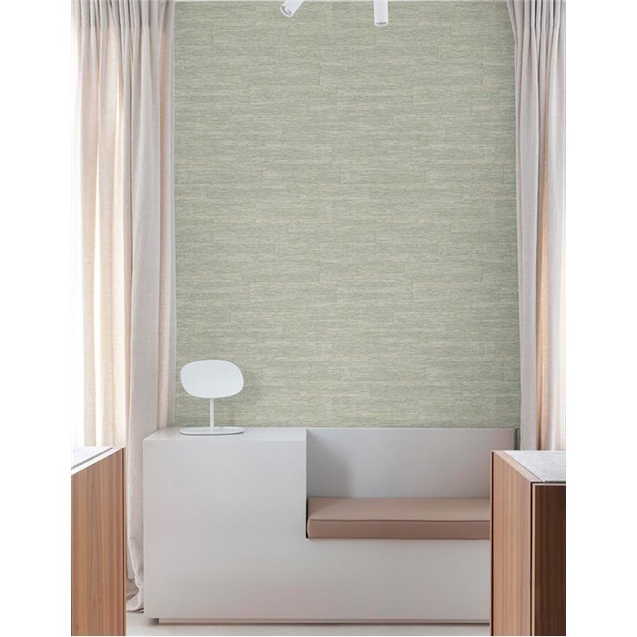 Grandeco|Skandinavische Naturfasertapete aus Jute in Grau|Raffiaimitation