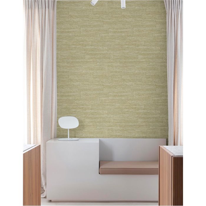 Grandeco|Skandinavische Naturfasertapete aus Jute in Beige|Raffiaimitation