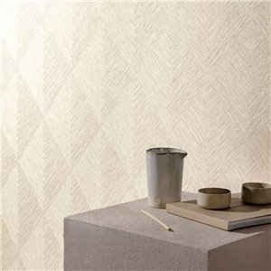 Grandeco|Papier peint en fibre naturelle, jute beige style scandinave|Imitation Raphia 2