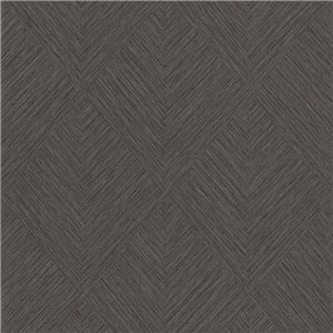 Caselio|Brown faux jute wallpaper|Raffia Imitation
