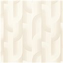 Grandeco|Papier peint moderne minimaliste blanc|Géométrique