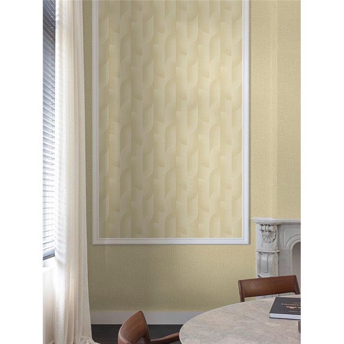 Papel pintado moderno minimalista beige - Grandeco Precious Weaves PW3105