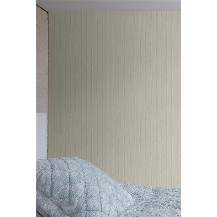 Grandeco|Papier peint moderne rayures irrégulières beige clair|Rayures