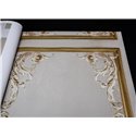 Grandeco|Barocke Paneele Grau-Gold Tapete|Tapeten