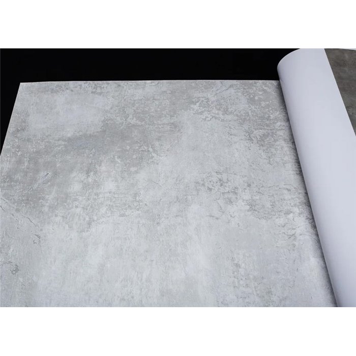 Grandeco|Concrete-effect gray wallpaper|Factory Style