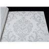 Papel pintado damasco ornamental beige estilo clásico - Grandeco Icon IC2002