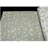 Grandeco|Papier peint romantique : petites fleurs vertes|Floral