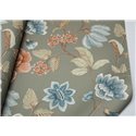 Grandeco|Romantic large-flower wallpaper green|Floral