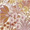 Grandeco|Papier peint floral moderne fleurs tropicales rouge|Floral