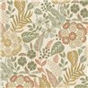 Grandeco|Boho floral beige wallpaper|Floral