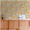 Grandeco|Boho Blumen Tapete Beige|Blumen
