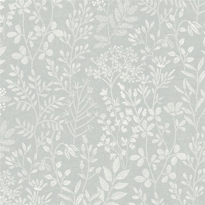 Grandeco|Papel pintado floral estilo escandivavo azul|Floral