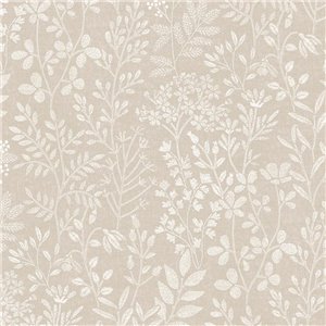 Rasch|Tapete romantisch weißsilber Blumen|Romantisch