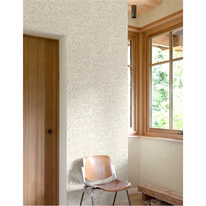 Grandeco|Skandinavischer Blumenstil Beige Tapete|Blumen