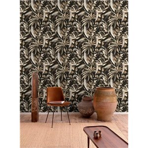 Borastapeter|Papier peint floral figues fond noir|Papier Peint 2