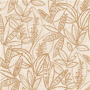 Casadeco|Papier peint élégant beige style Art déco, inspiré des tiares de cabaret|Papier Peint