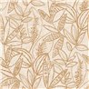 Grandeco|Papier peint botanique illustration florale beige|Floral