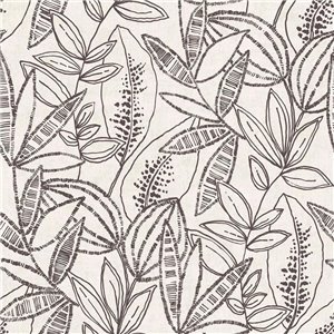 Caselio|Watercolor wallpaper with blue and beige forest|Floral