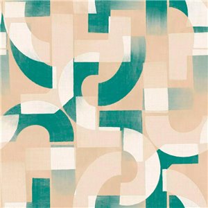 Casamance|Wallpaper geometric composition light brown|Abstract