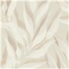 Grandeco|Papel pintado floral abstracto hojas difuminadas taupe|Papel Pintado