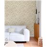 Grandeco|Papier peint floral abstrait feuilles floues taupe|Papier Peint