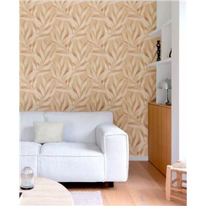 Khroma|Papier peint bordeaux effet natte d’osier|Papier Peint 2