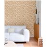 Grandeco|Abstract floral leaves blurred nude pink wallpaper|Wallpaper