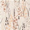Grandeco|Papier peint floral scandinave beige et marron aquarelle|Floral