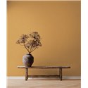 Papeldecor|Papier peint effet textile jaune ocre|Couleurs Unies