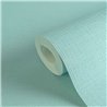 Papeldecor|Textile effect wallpaper turquoise|Solid Colors