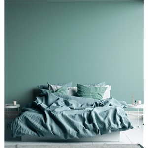 Rasch|Wallpaper oil-blue linen effect|Solid Colors 2