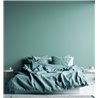 Papeldecor|Textile effect wallpaper turquoise|Solid Colors
